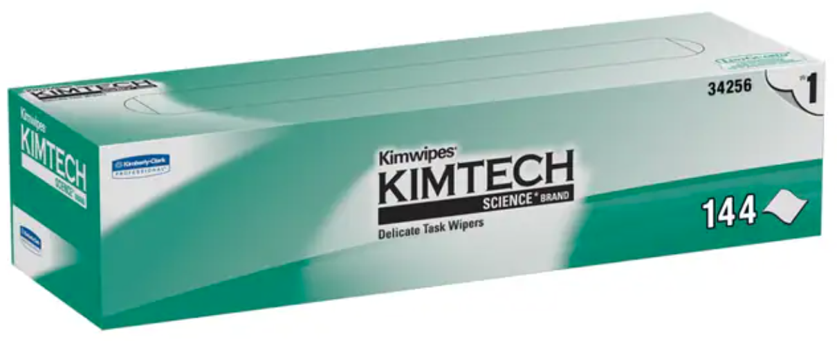 WIPES, KIMTECH SCIENCE KIMWIPES, DELICATE TASK WIPERS, 1-PLY, WHITE, 140 SHEETS/BOX, 15 BOXES/CT LARGE